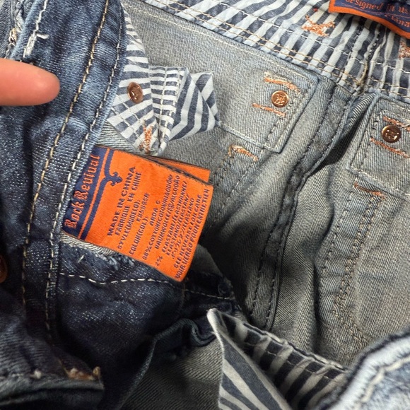 Rock Revival Arda Distressed Skinny Jean Women Size 25 - Picture 6 of 8